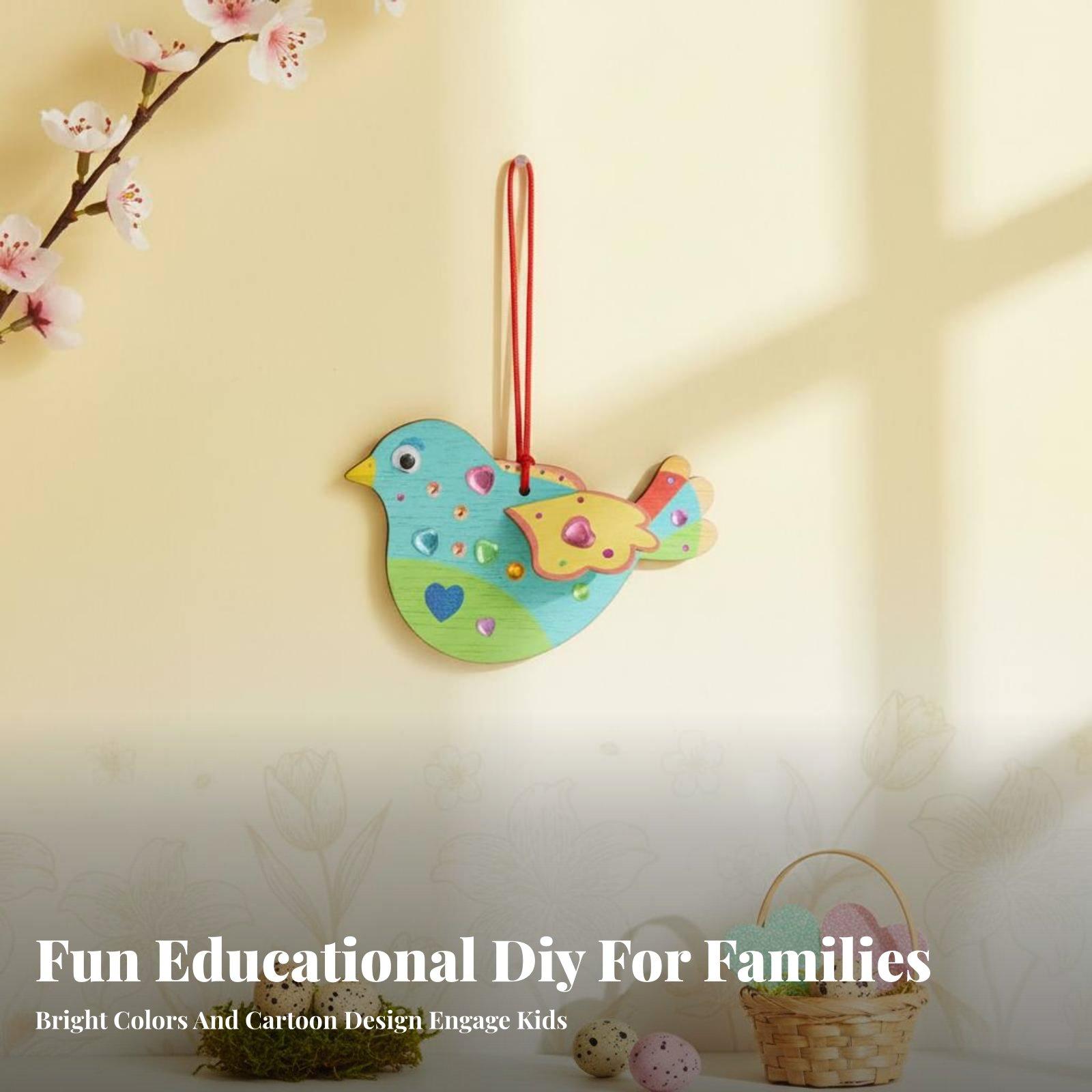 Wooden Puzzle Kids - DIY Wooden Bird Ornament Craft Kit