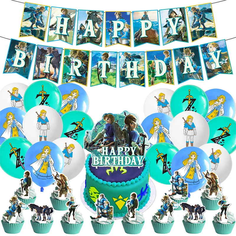 Banner Kids Toys - Cartoon Zelda Theme DIY Balloons Party