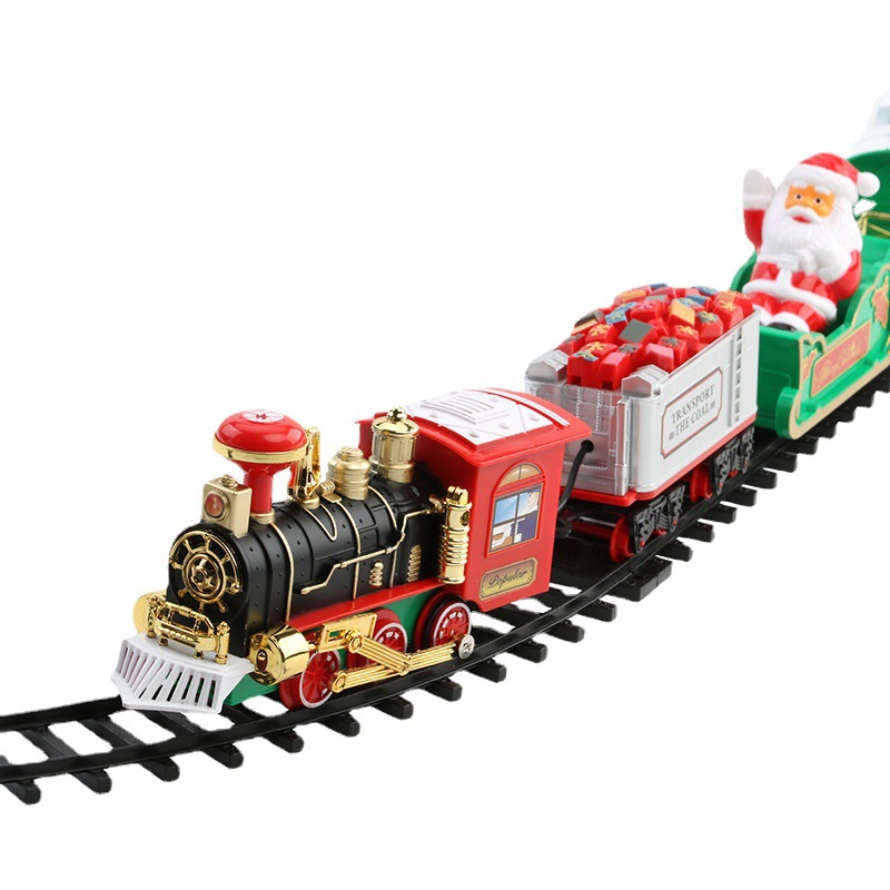 Kids Toys Electric - Electric Christmas Train Set Musical Light