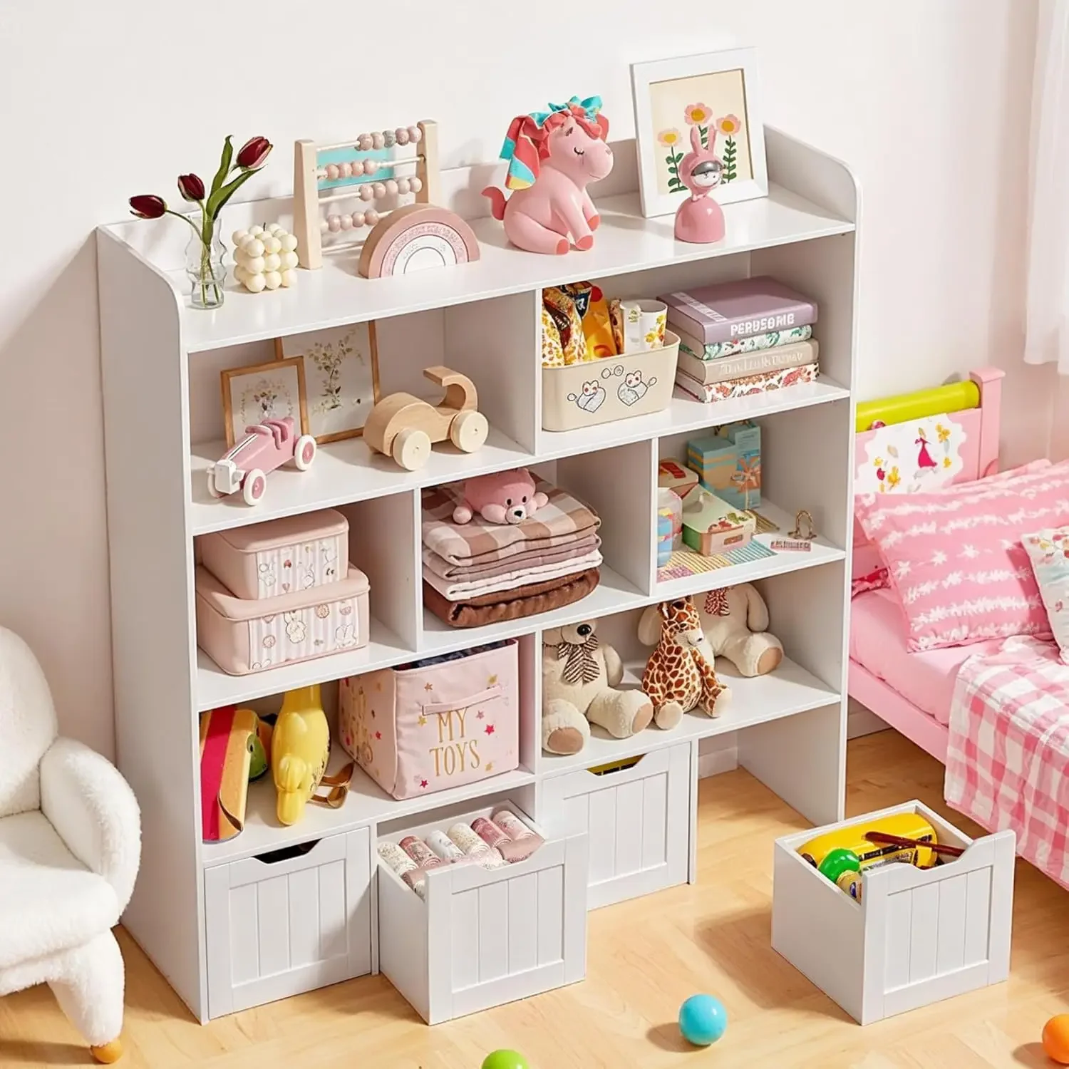 Kids Toy Storage Cabinet Bookc - огляд і ціна Kids Toys Drawers