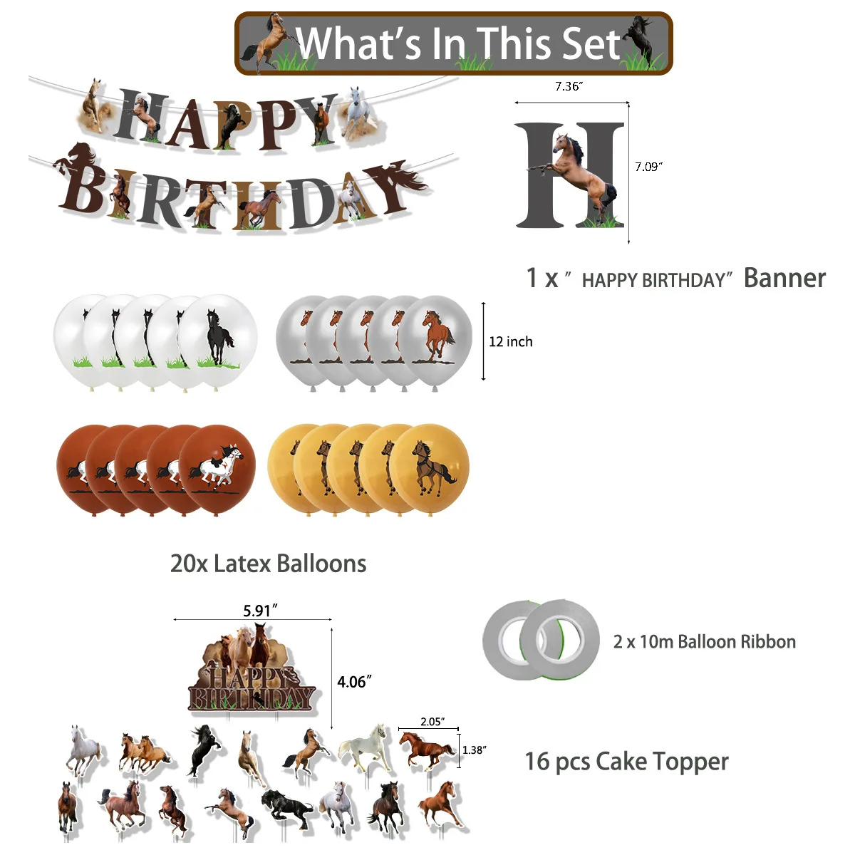 Horse Racing Birthday Party De - огляд і ціна Banner Kids Toys