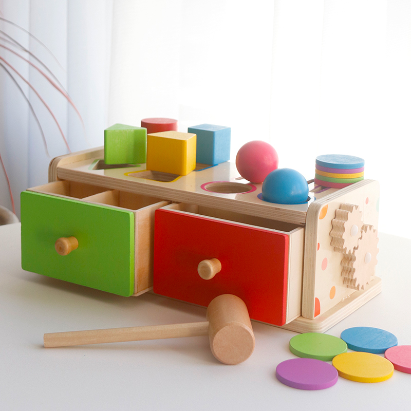 Montessori Wooden Sorting Stac - огляд і ціна Kids Toys Drawers