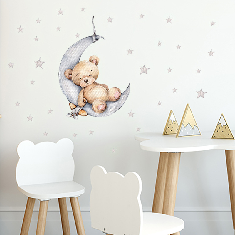 Cartoon Teddy Bear Sleeping on - огляд і ціна Glow In Dark Stars