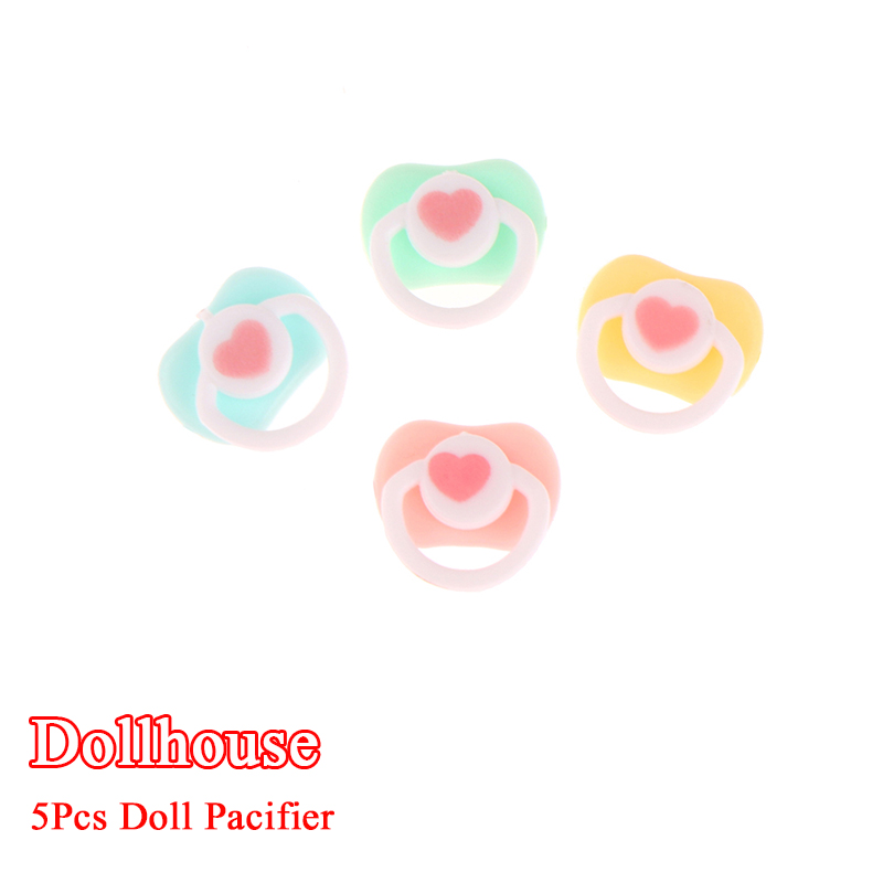 5Pcs Lovely Mini Doll Pacifier - огляд і ціна Kids Toys House
