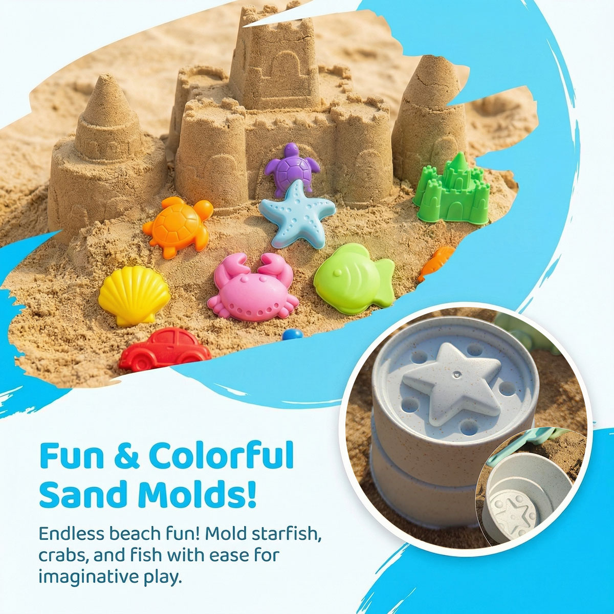 Small Creative Beach Mold Set  - огляд і ціна Kinetic Sand Mold