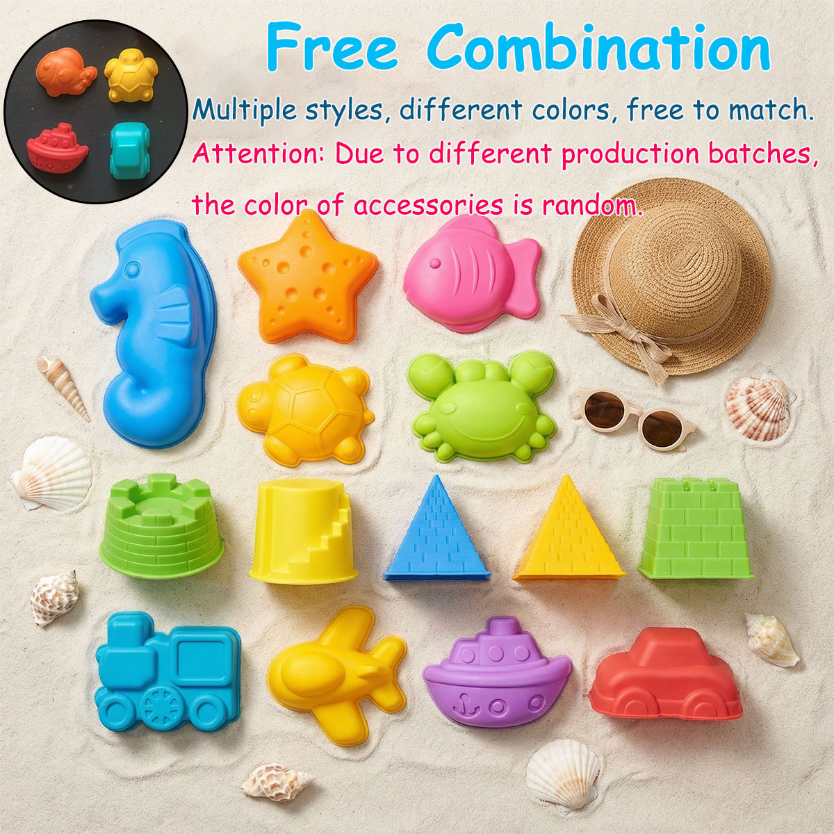 Small Creative Beach Mold Set  - огляд і ціна Kinetic Sand Mold