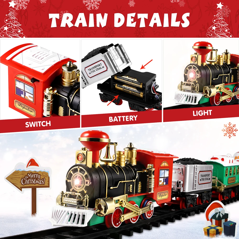 Christmas Train Set Festive Mi - огляд і ціна Kids Toys Electric