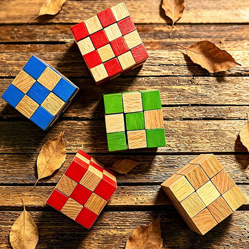 Square Snake Cube Wooden Brain - огляд і ціна Wooden Puzzle Kids