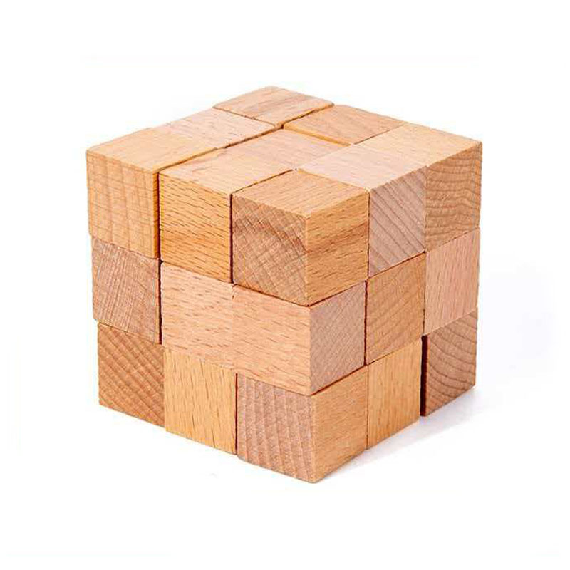 Square Snake Cube Wooden Brain - огляд і ціна Wooden Puzzle Kids
