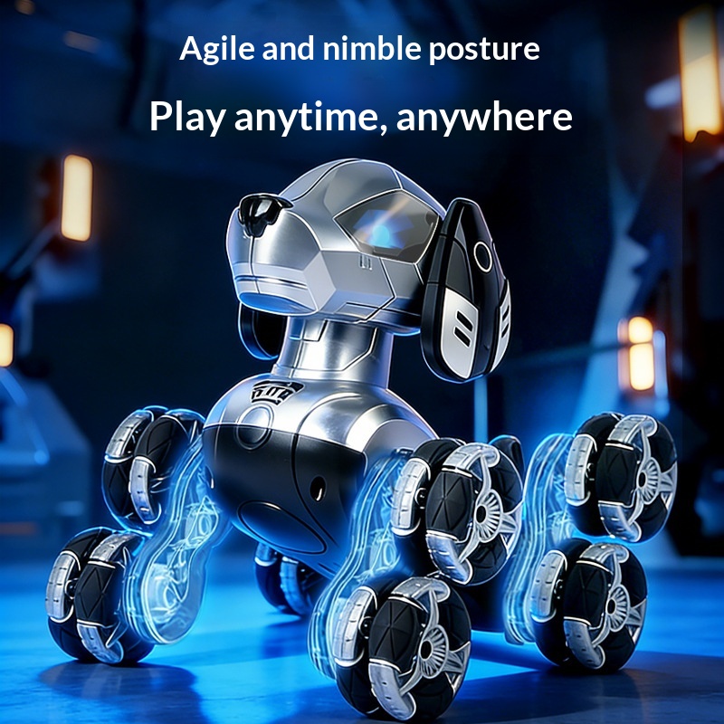 New RC Stunt Robot Dog 8 Wheel - огляд і ціна Kids Toys Dog
