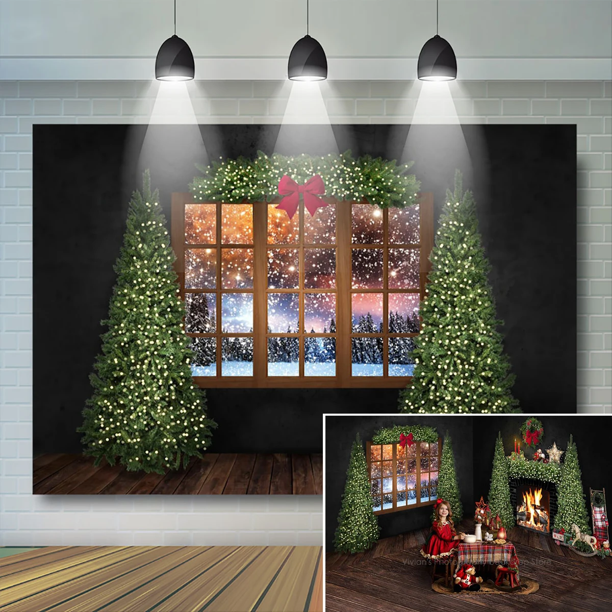 Christmas Polar Night Bacdrop  - огляд і ціна Banner Kids Toys