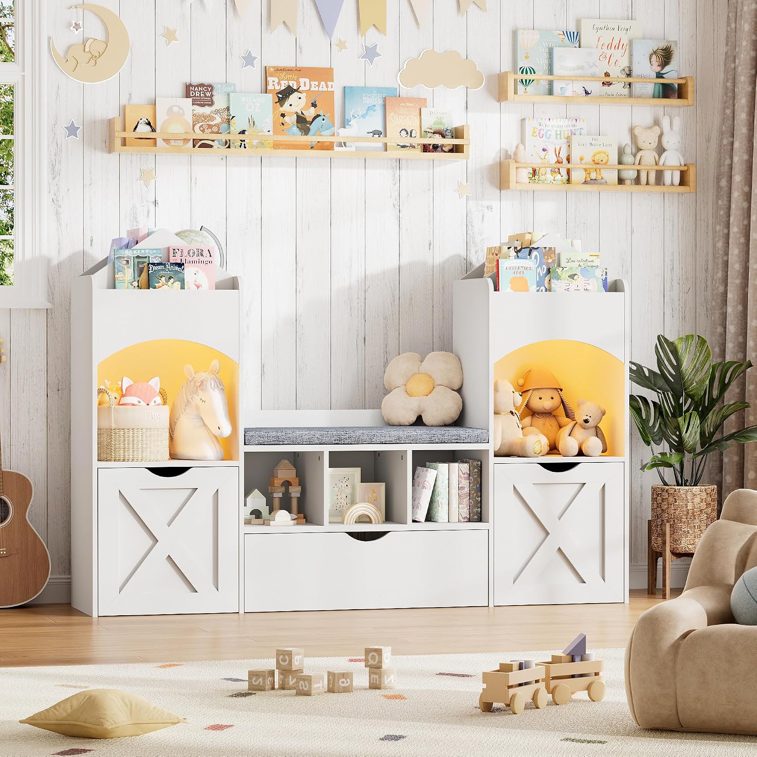 Castle Shaped Kids Bookshelf R - огляд і ціна Kids Toys Drawers