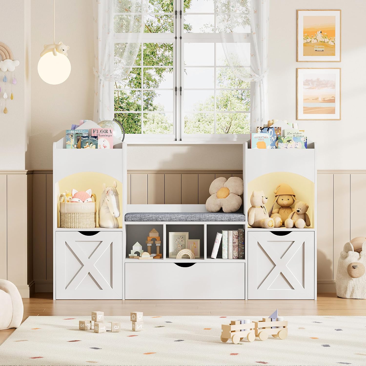 Castle Shaped Kids Bookshelf R - огляд і ціна Kids Toys Drawers