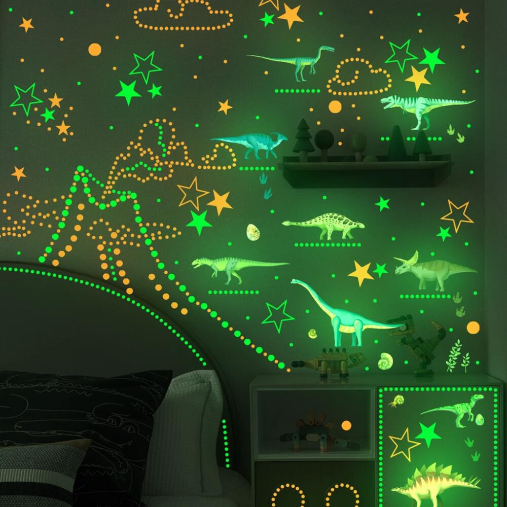 3 Sheets Glow in the Dark Dino - огляд і ціна Glow In Dark Stars