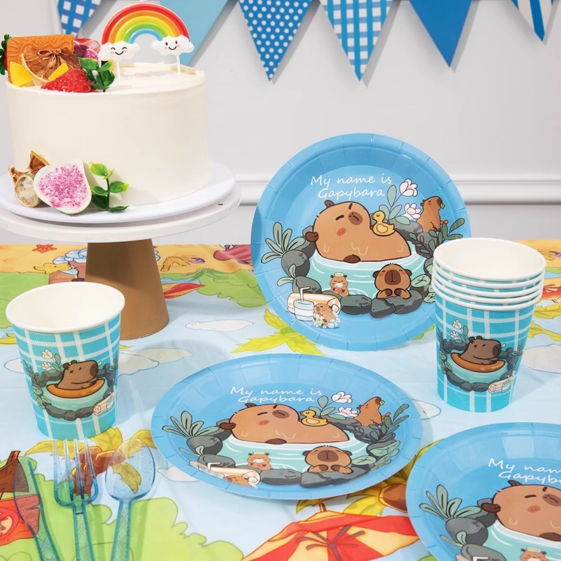 Cartoon Capybara Party Supplie - огляд і ціна Banner Kids Toys