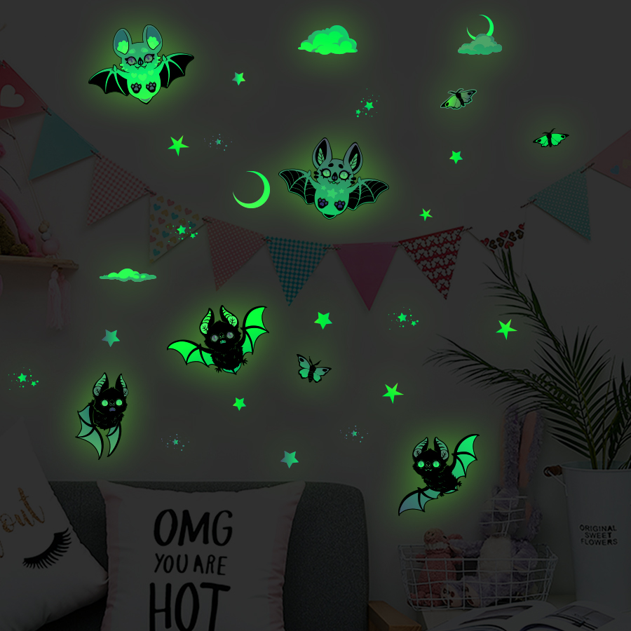 Glow-in-the-Dark Bat & Stars W - огляд і ціна Glow In Dark Stars