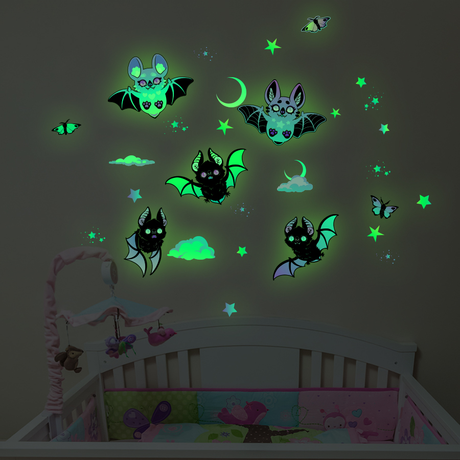 Glow-in-the-Dark Bat & Stars W - огляд і ціна Glow In Dark Stars