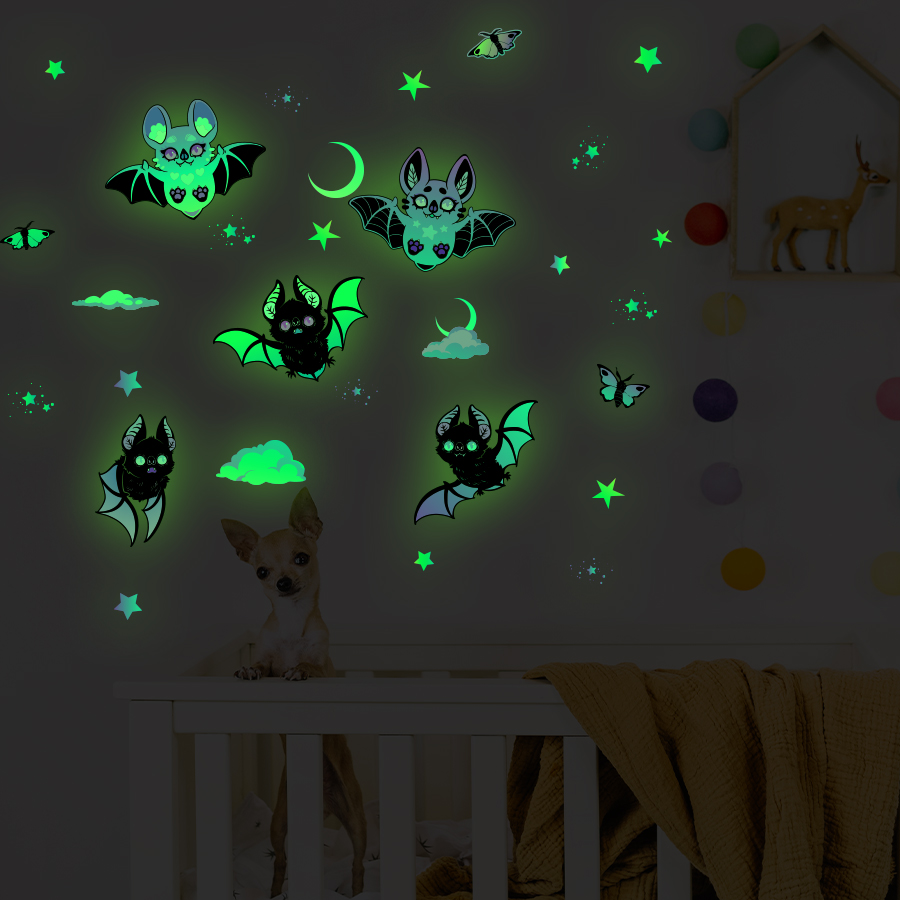 Glow-in-the-Dark Bat & Stars W - огляд і ціна Glow In Dark Stars