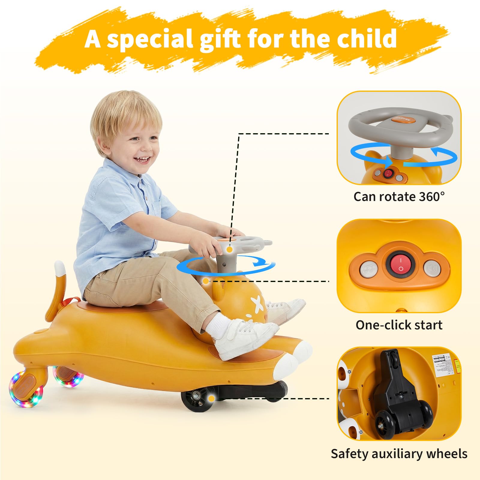 Kids Electric Wiggle Ride On C - огляд і ціна Kids Toys Electric