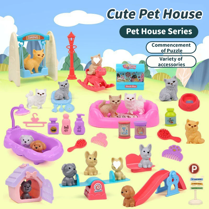 Dog Doll Set Puppy Pretend Pla - огляд і ціна Kids Toys Dog
