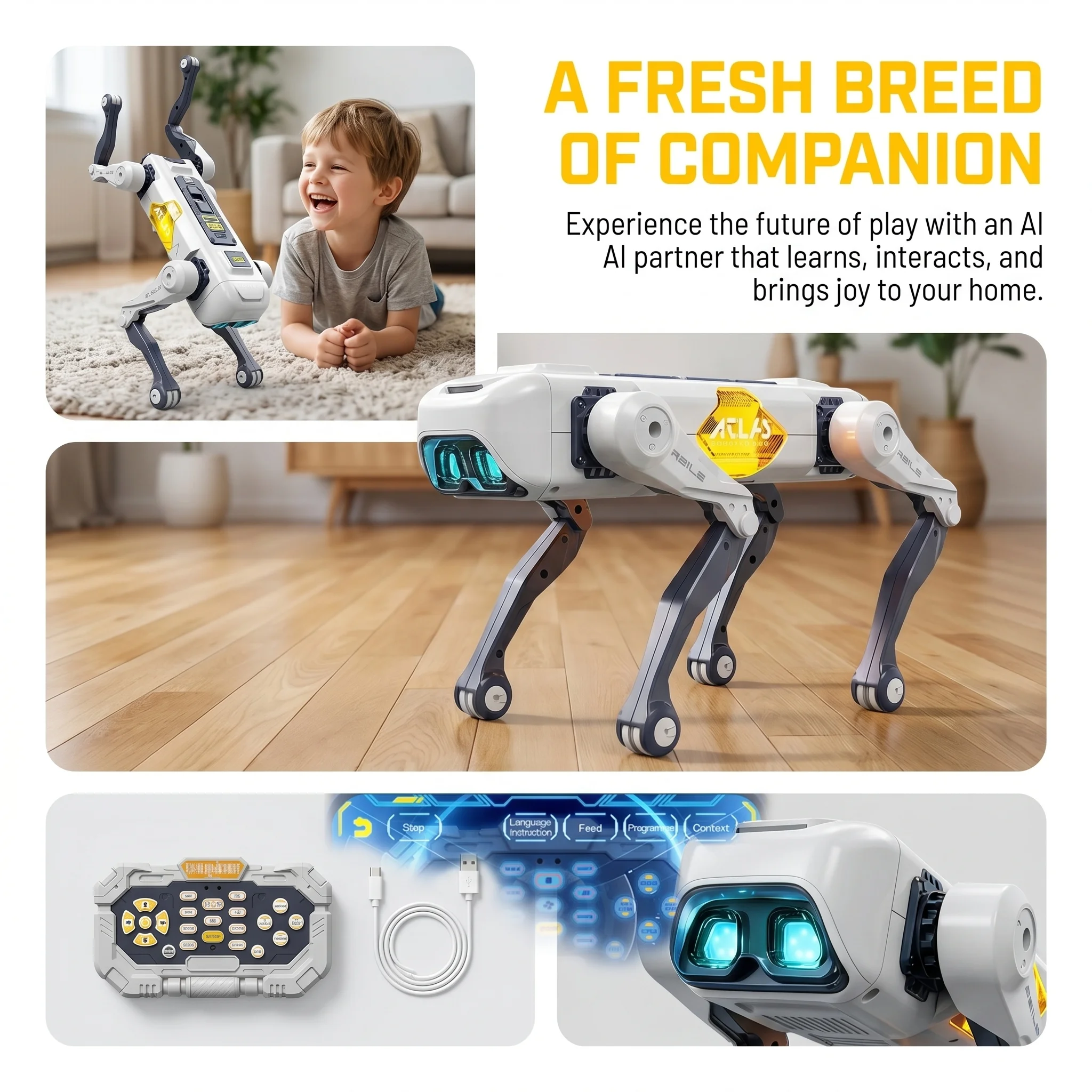AI Smart Robot Dog, Voice & AP - огляд і ціна Kids Toys Dog