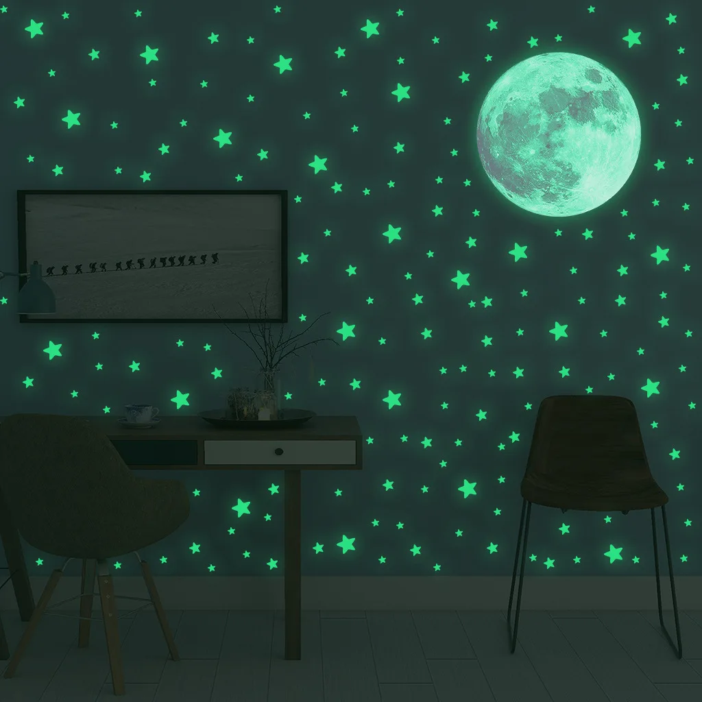 Luminous Moon Stars Wall Stick - огляд і ціна Glow In Dark Stars