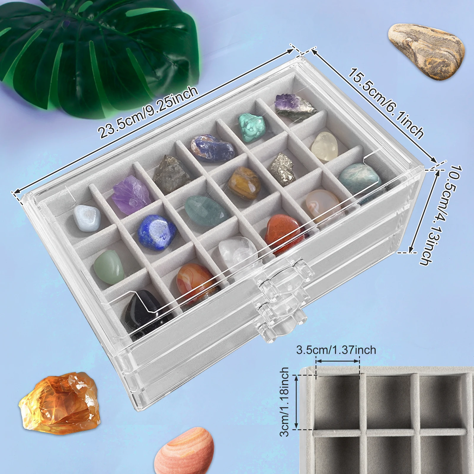 Rock Display Case 3 Drawers Ro - огляд і ціна Kids Toys Drawers