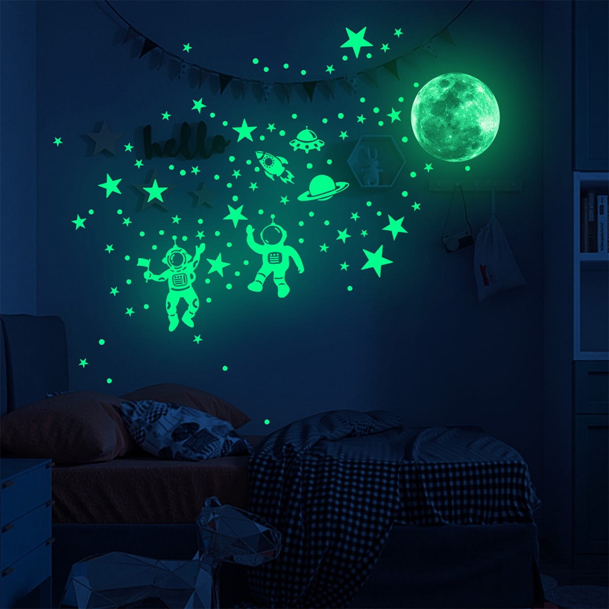Luminous Moon Stars Wall Stick - огляд і ціна Glow In Dark Stars